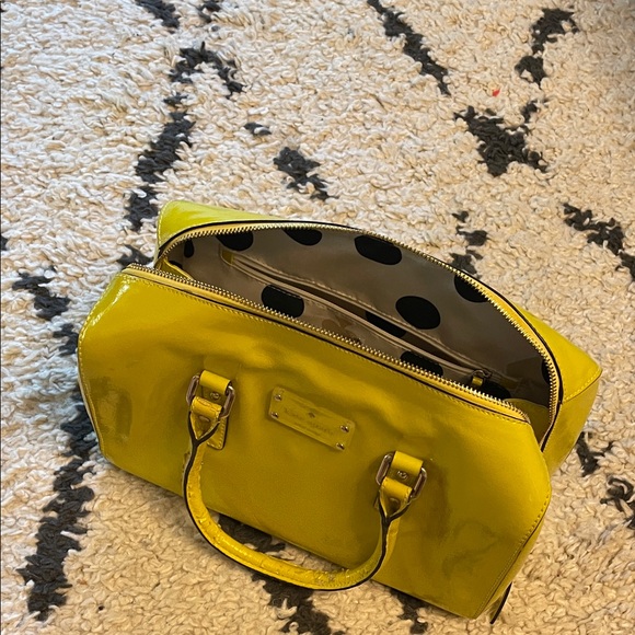 Kate Spade Yellow Patent Leather Handbag - Picture 8 of 10